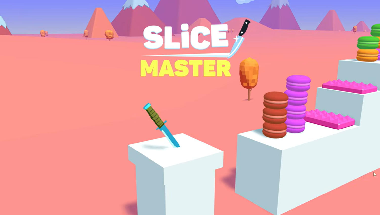 Slice Master blade selection shop where coins unlock new knives and skins